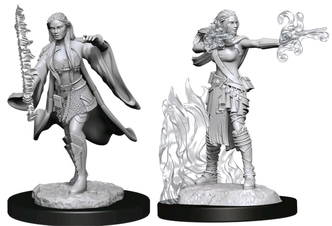 DUNGEONS & DRAGONS NOLZUR'S MARVELOUS UNPAINTED MINI: MULTICLASS WARLOCK SORCERER