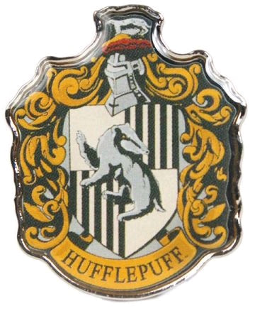 HARRY POTTER HUFFLEPUFF ENAMEL BADGE