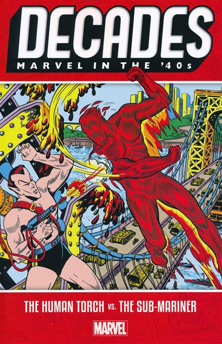 DECADES MARVEL IN 40S HUMAN TORCH VS SUB-MARINER