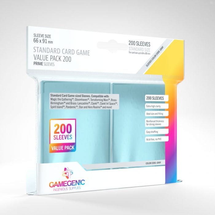 GAMEGENIC STANDARD CARD GAME 200 SLEEVES VALUE PACK