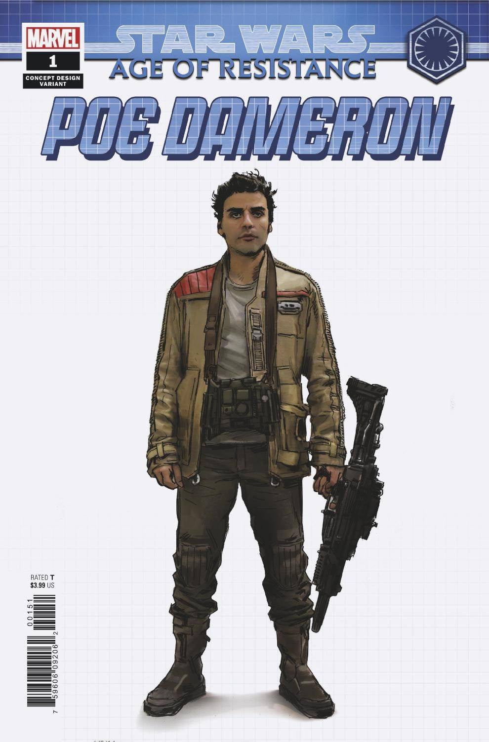 STAR WARS AOR POE DAMERON #1 CONCEPT VARIANT