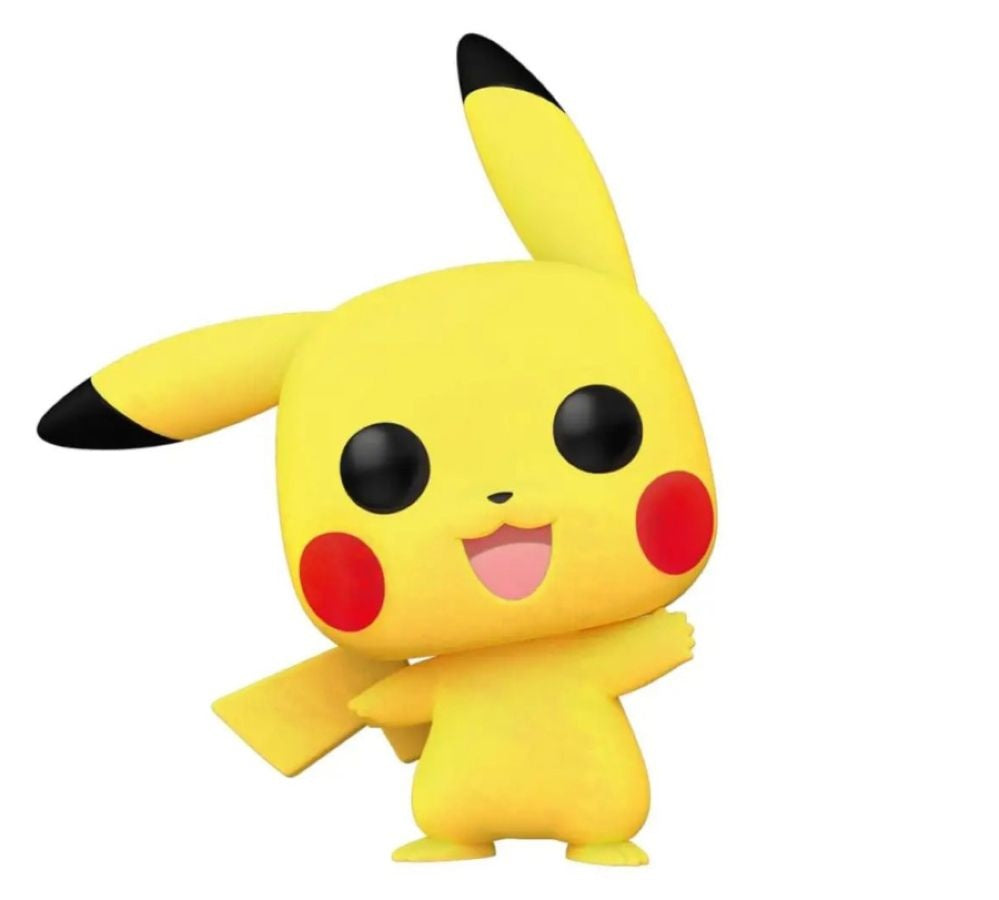 POP! GAMES: POKEMON: PIKACHU WAVING (FLOCKED)