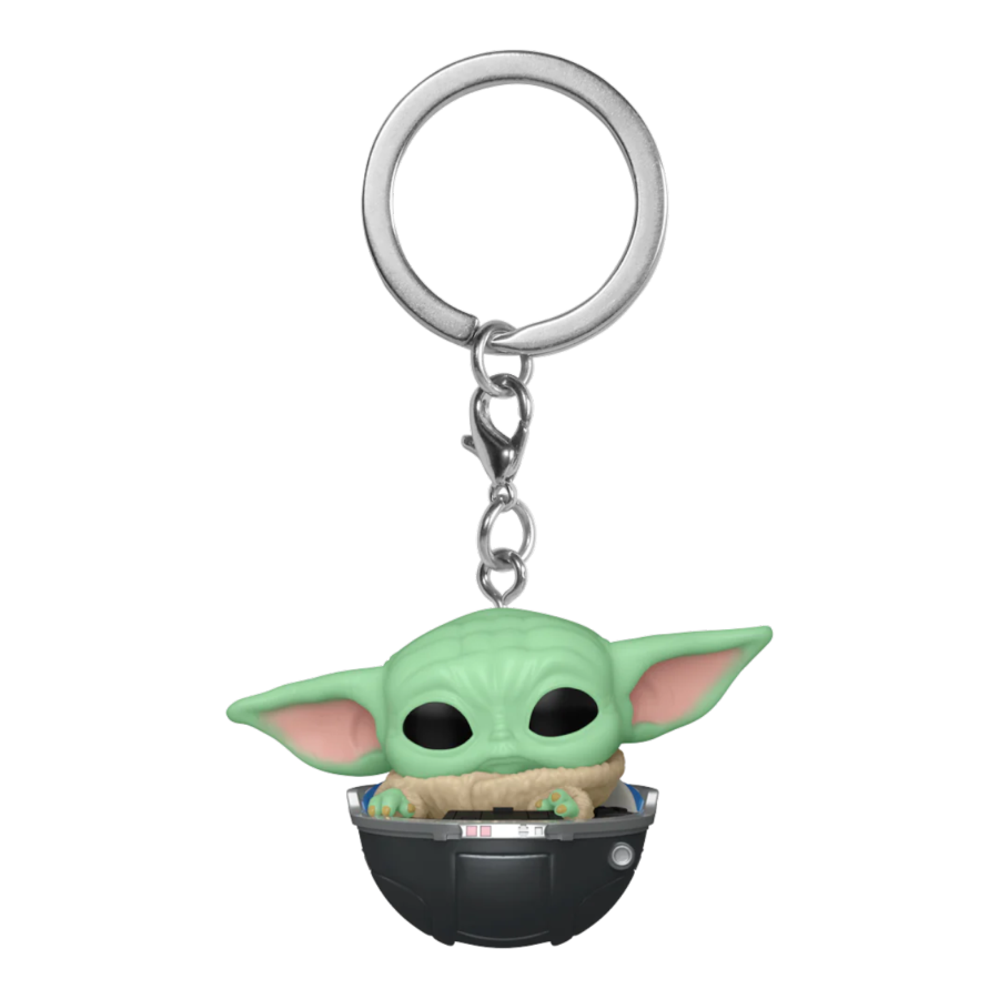 POCKET POP! STAR WARS: THE MANDALORIAN: GROGU IN HOVERING PRAM KEYCHAIN