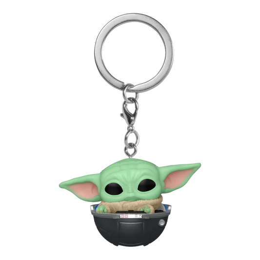 POCKET POP! STAR WARS: THE MANDALORIAN: GROGU IN HOVERING PRAM KEYCHAIN