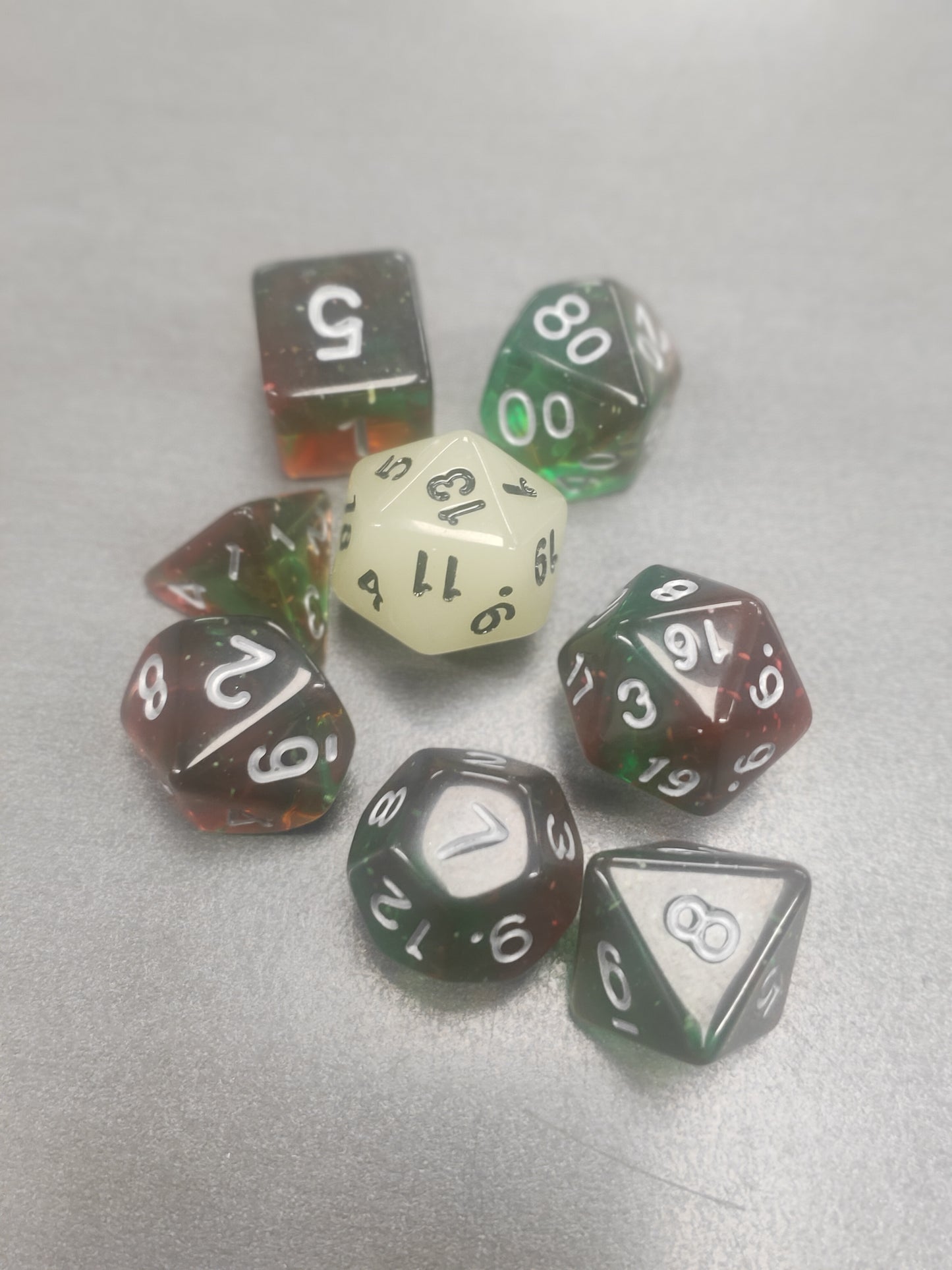 SIRIUS DICE SET - LOTUS GLOWWORM