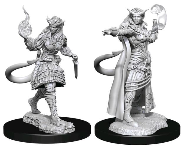 DUNGEONS & DRAGONS NOLZUR'S MARVELOUS UNPAINTED MINI: TIEFLING SORCERER (FEMALE) #3