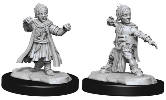 PATHFINDER BATTLES DEEP CUTS UNPAINTED MINI: HALFLING MALE MONK