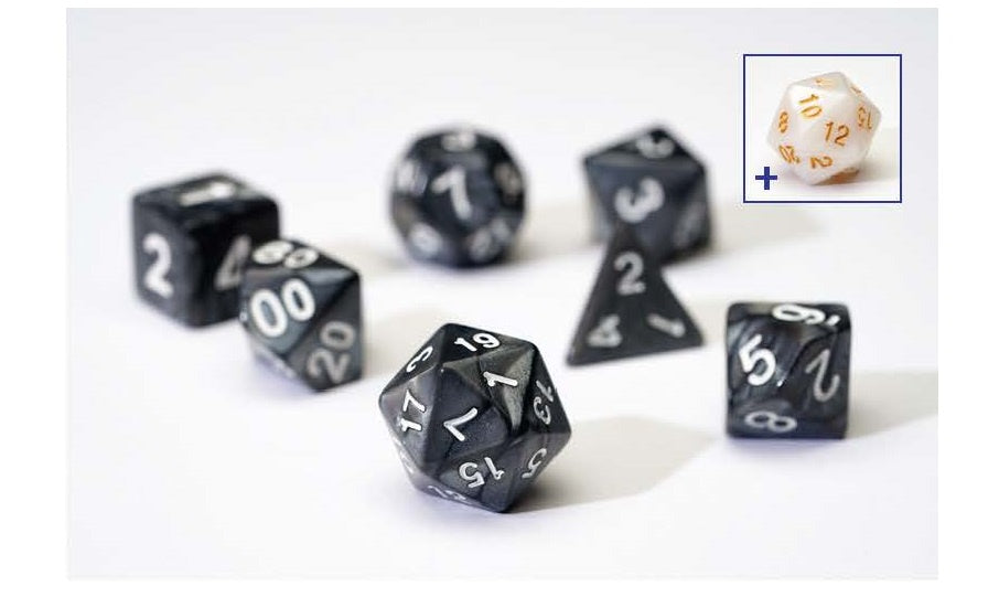 SIRIUS DICE SET - PEARL CHARCOAL