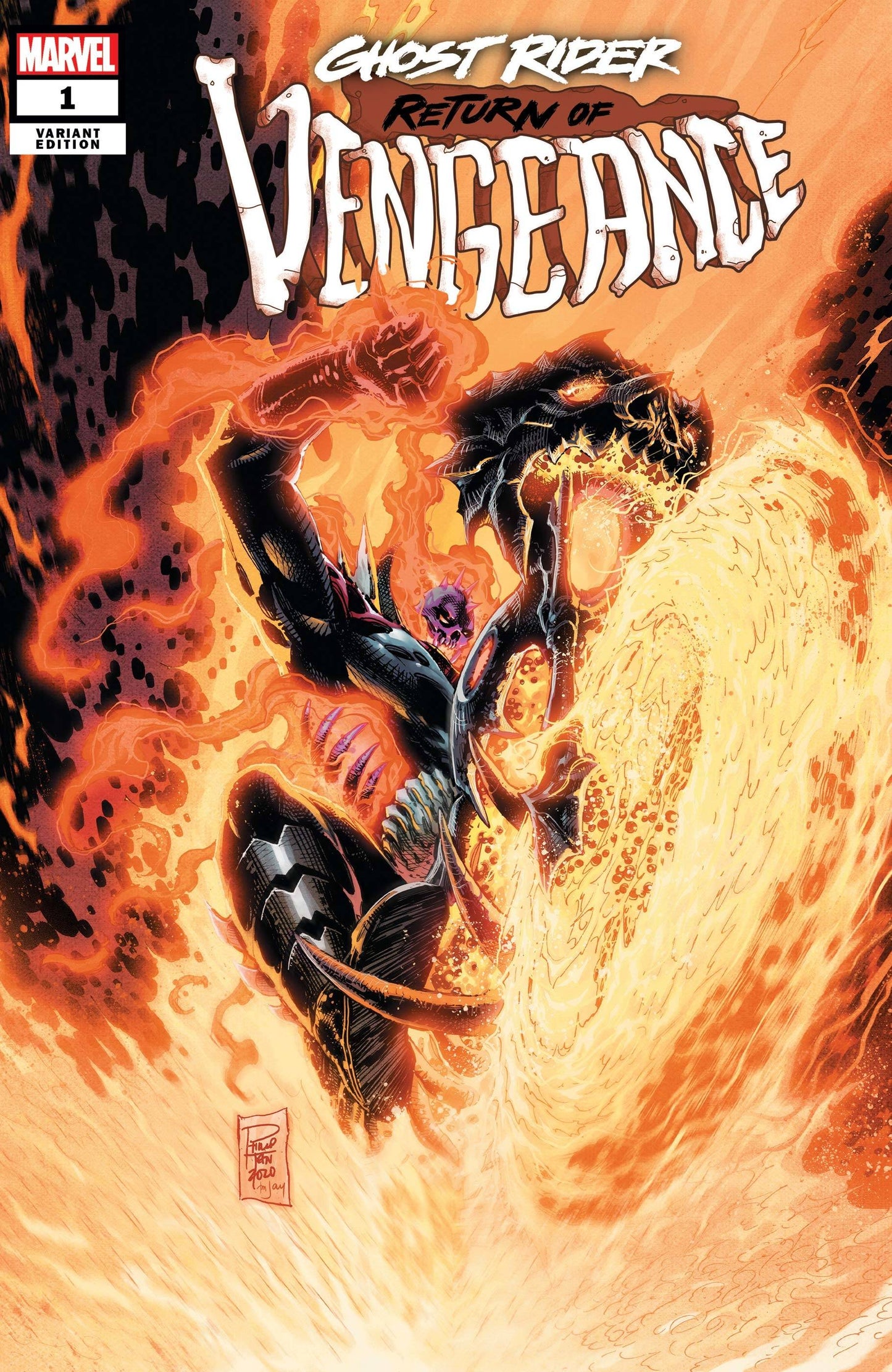 GHOST RIDER RETURN OF VENGEANCE #1 TAN VARIANT