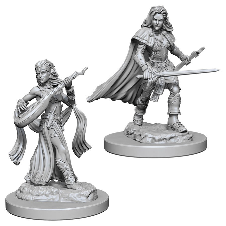 PATHFINDER BATTLES DEEP CUTS UNPAINTED MINI: HUMAN BARD (FEMALE)
