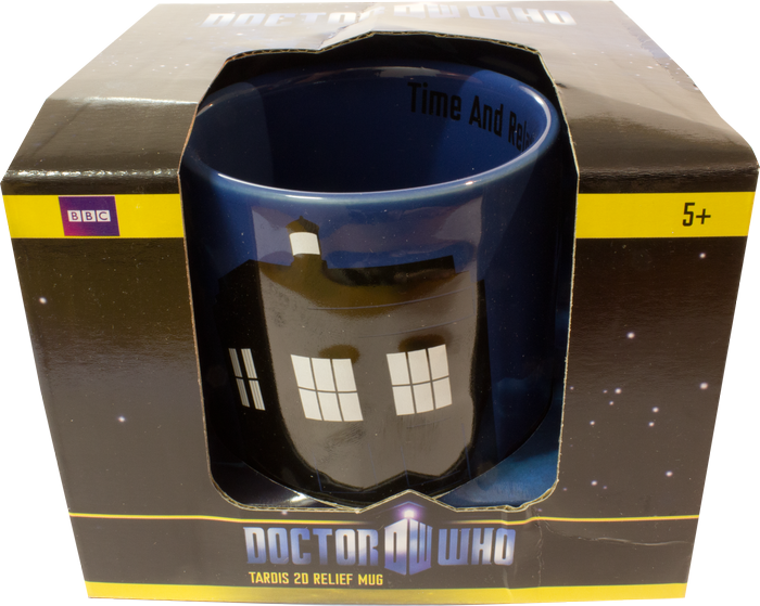 DOCTOR WHO TARDIS 2D RELIEF MUG