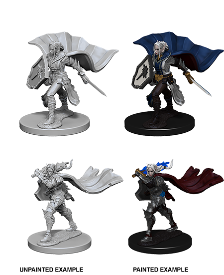 PATHFINDER BATTLES DEEP CUTS UNPAINTED MINI: ELF PALADIN (FEMALE)