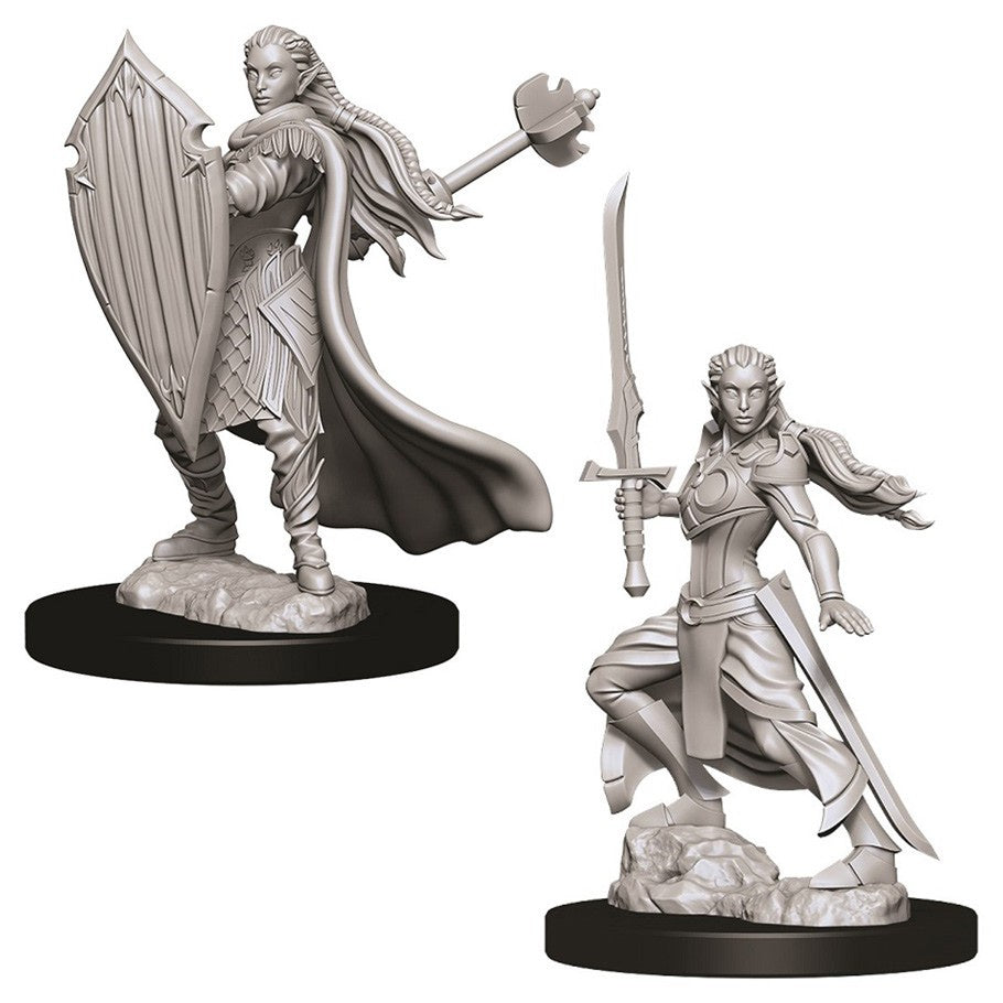 DUNGEONS & DRAGONS NOLZUR'S MARVELOUS UNPAINTED MINI: ELF PALADIN (FEMALE)