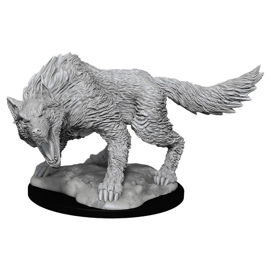 DUNGEONS & DRAGONS NOLZUR'S MARVELOUS UNPAINTED MINI: WINTER WOLF