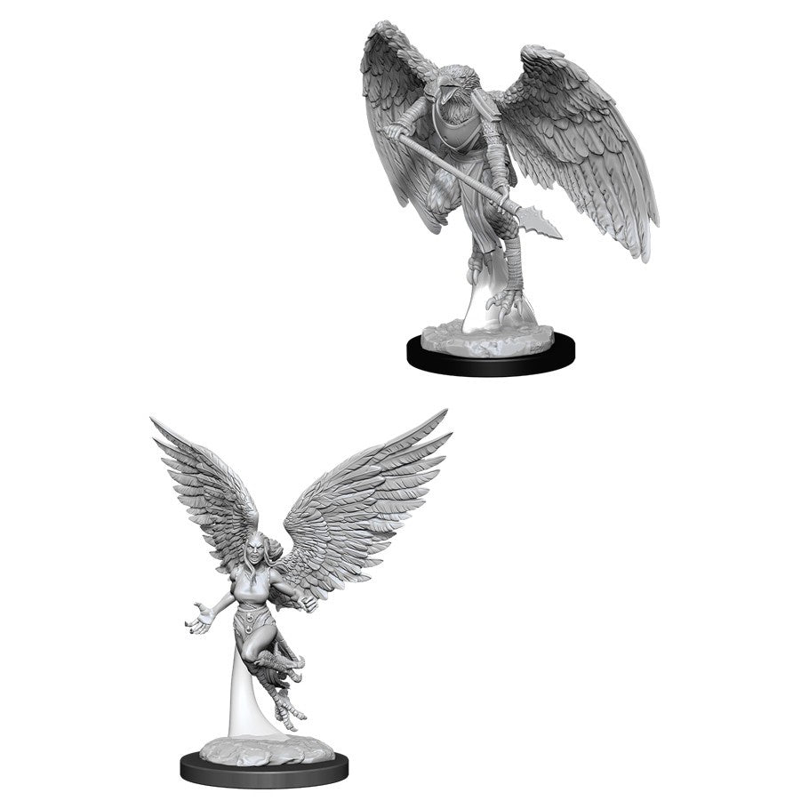 DUNGEONS & DRAGONS NOLZUR'S MARVELOUS UNPAINTED MINI: HARPY & ARAKOCRA