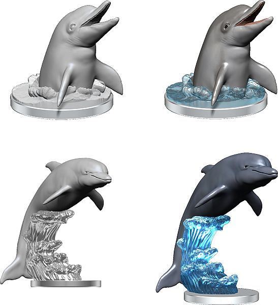 PATHFINDER BATTLES DEEP CUTS UNPAINTED MINI: DOLPHINS