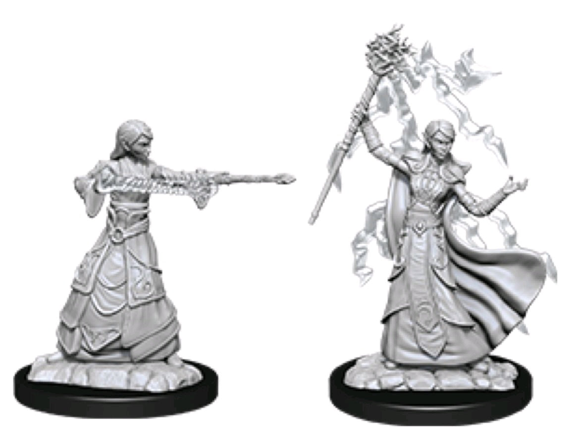 DUNGEONS & DRAGONS NOLZUR'S MARVELOUS UNPAINTED MINI: ELF WIZARD (FEMALE) #2