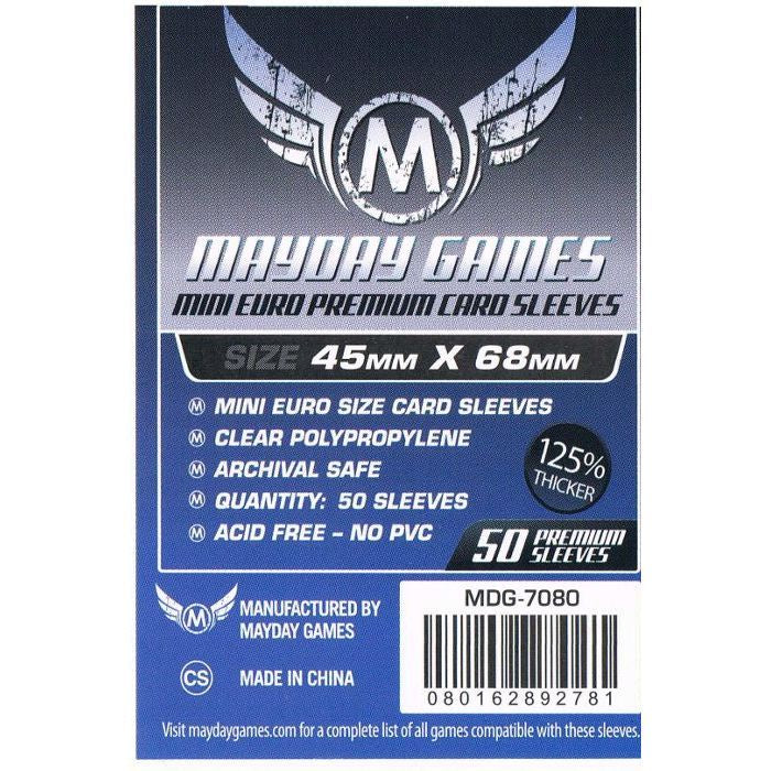 MAYDAY PREMIUM 50 PACK 45 X 68 MM CARD SLEEVES