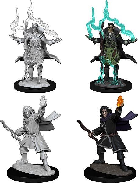 PATHFINDER BATTLES DEEP CUTS UNPAINTED MINI: ELF SORCERER (MALE) #2