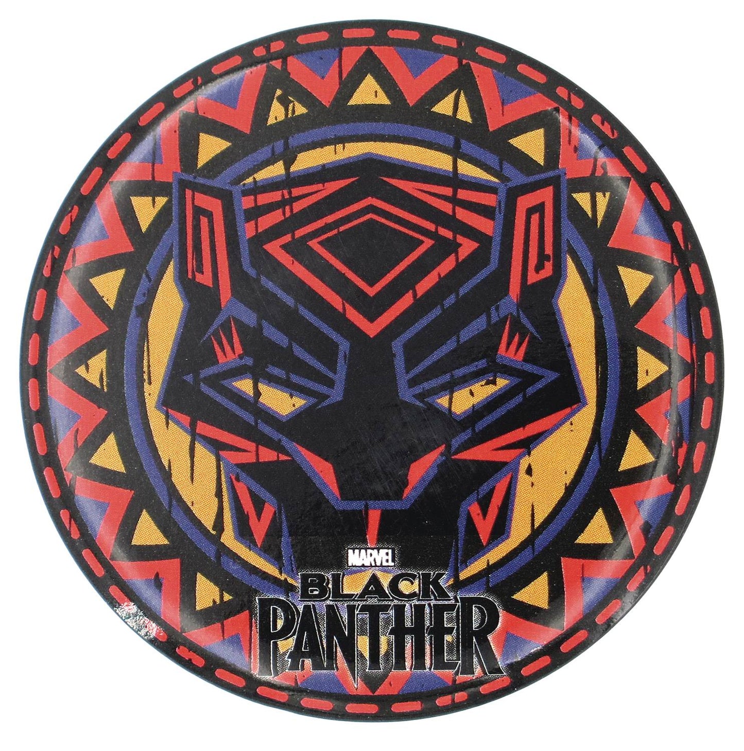 MARVEL BLACK PANTHER TRIBAL BUTTON MAGNET