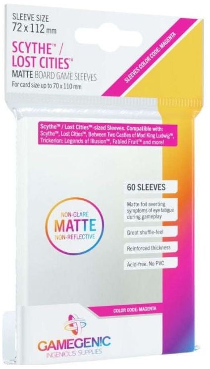 GAMEGENIC SCYTHE/LOST CITIES MATTE BOARD GAME SLEEVES