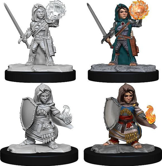 PATHFINDER BATTLES DEEP CUTS UNPAINTED MINI: HALFLING CLERIC (FEMALE)