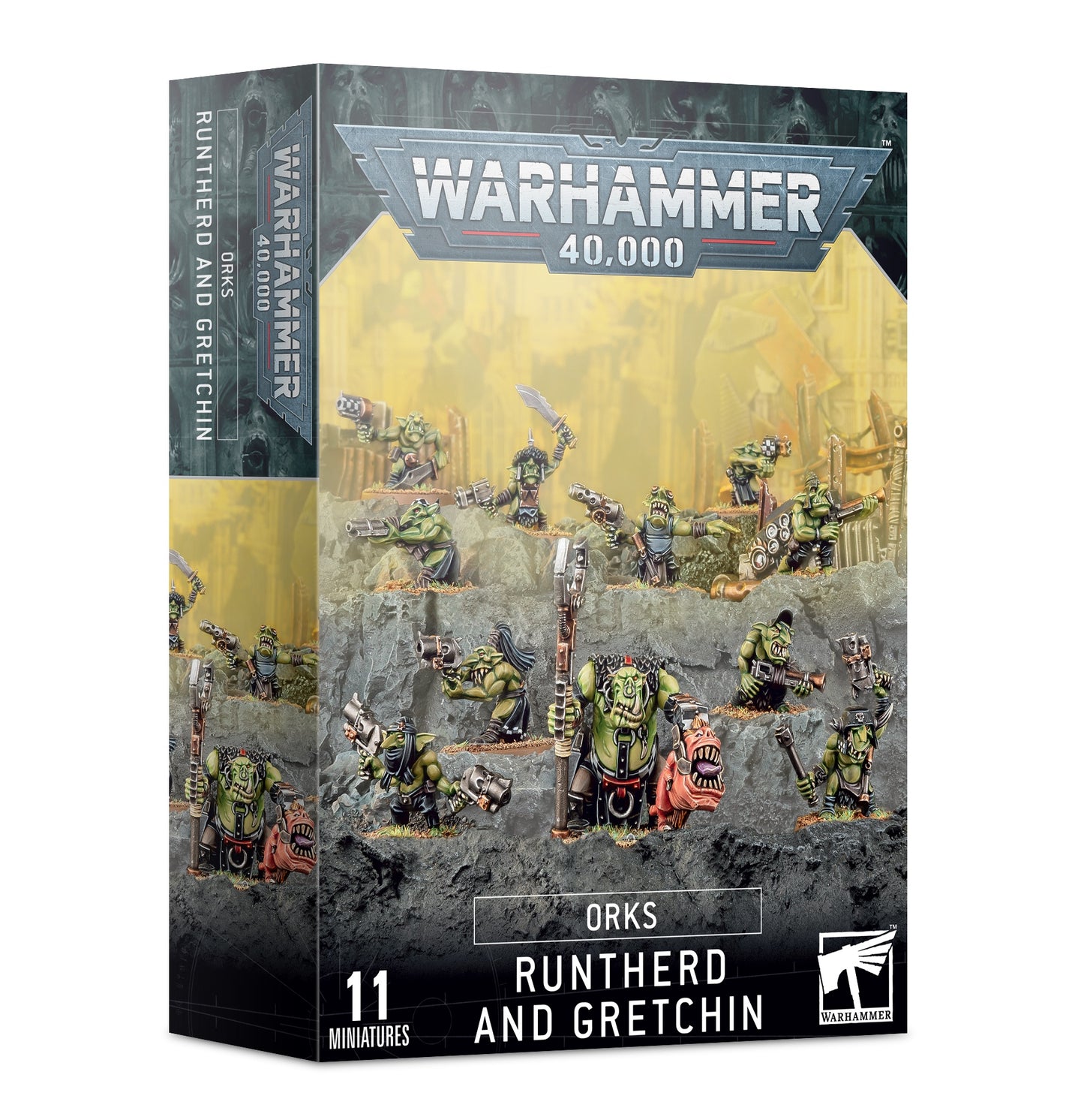 40K ORKS RUNTHERD & GRETCHIN