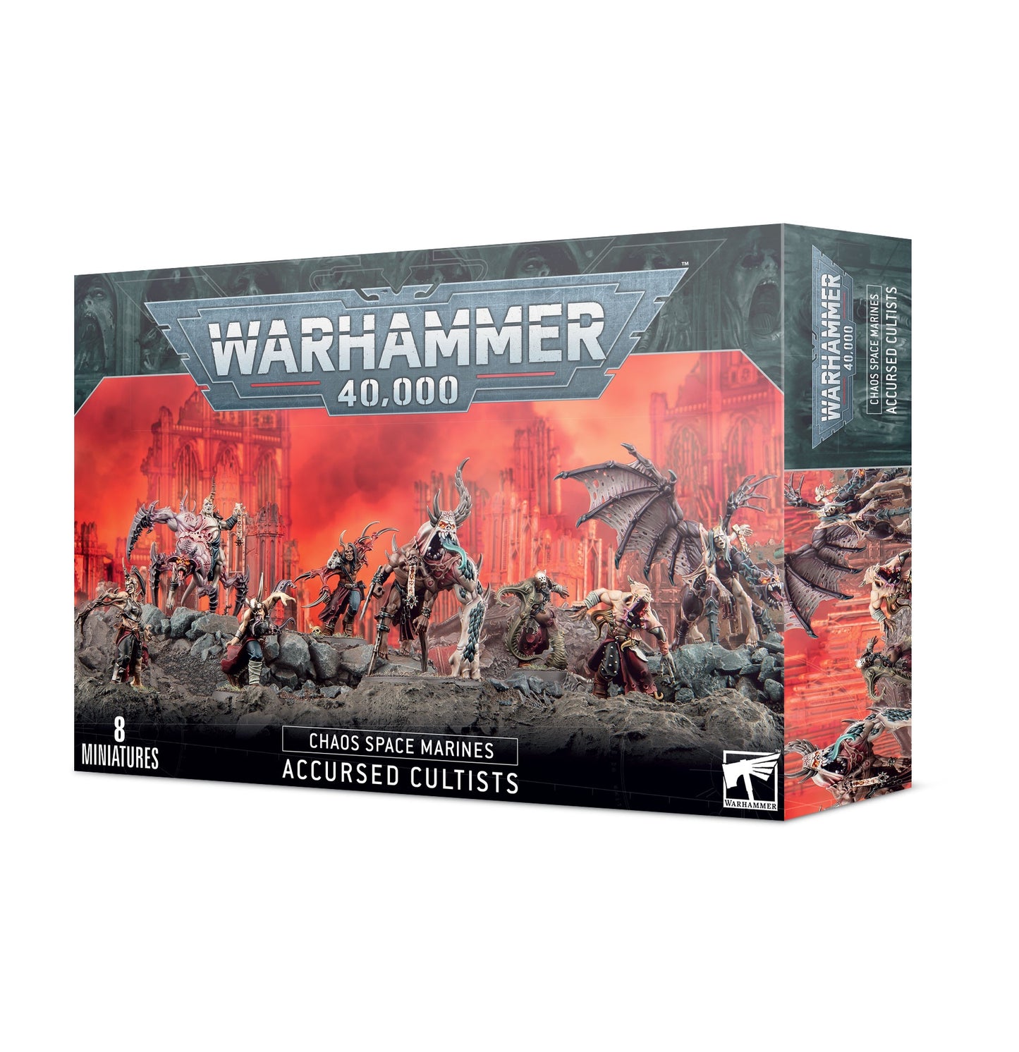 40K CHAOS SPACE MARINES ACCURSED CULTISTS
