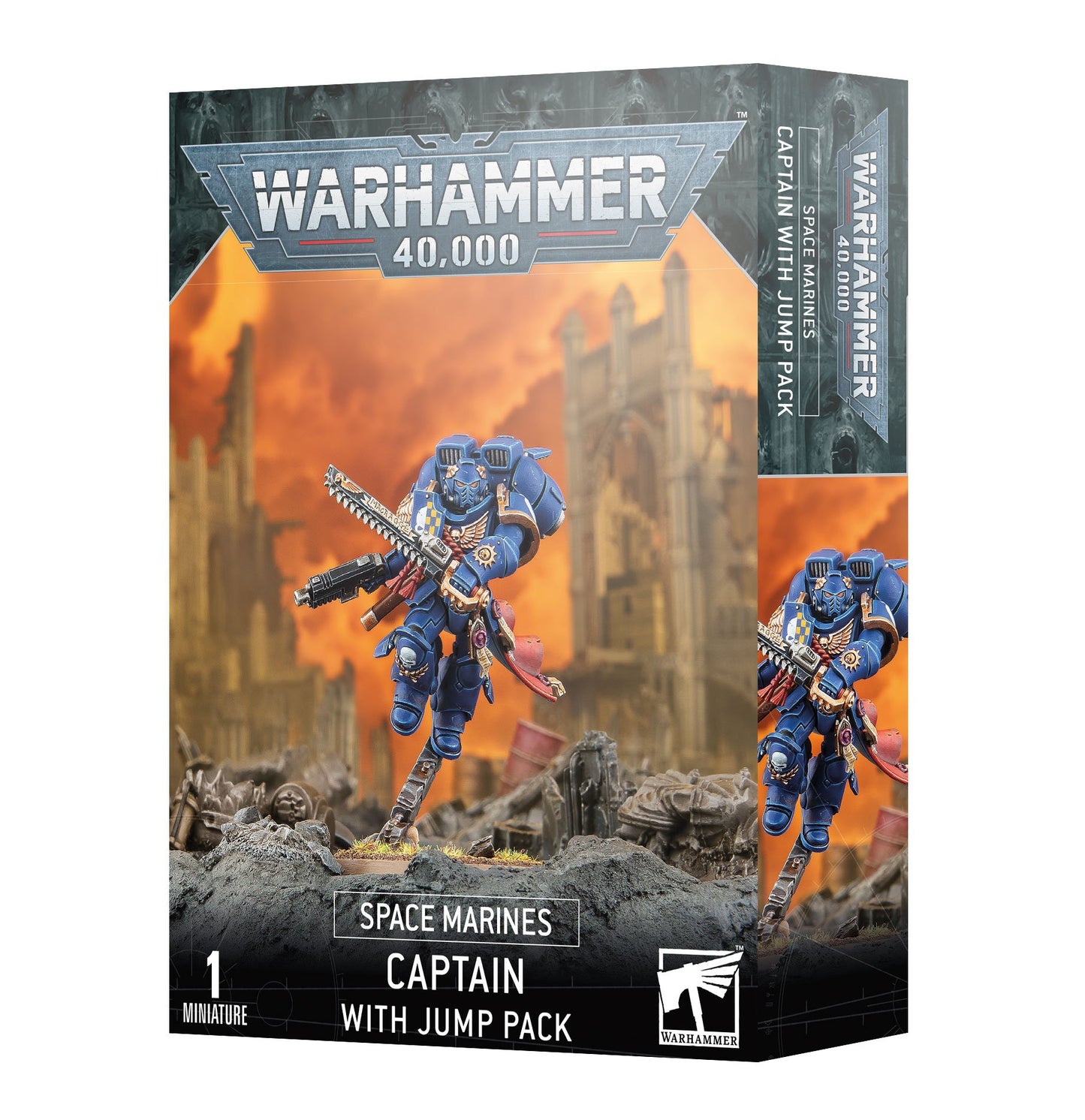 40K SPACE MARINES CAPTAIN WITH JUMP PACK