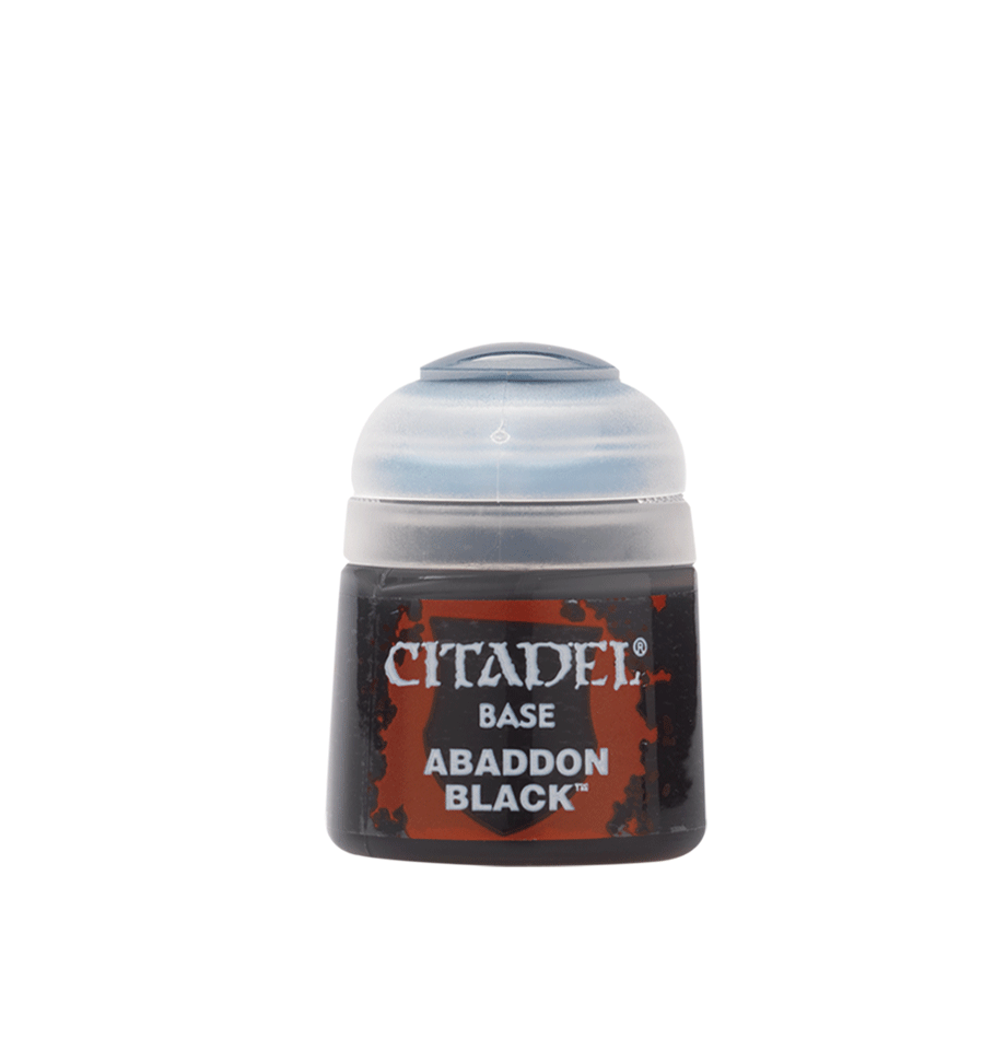 CITADEL BASE PAINT: ABADDON BLACK