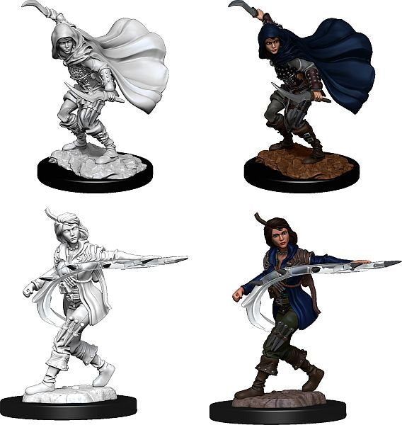 PATHFINDER BATTLES DEEP CUTS UNPAINTED MINI: HUMAN ROGUE (FEMALE) #2