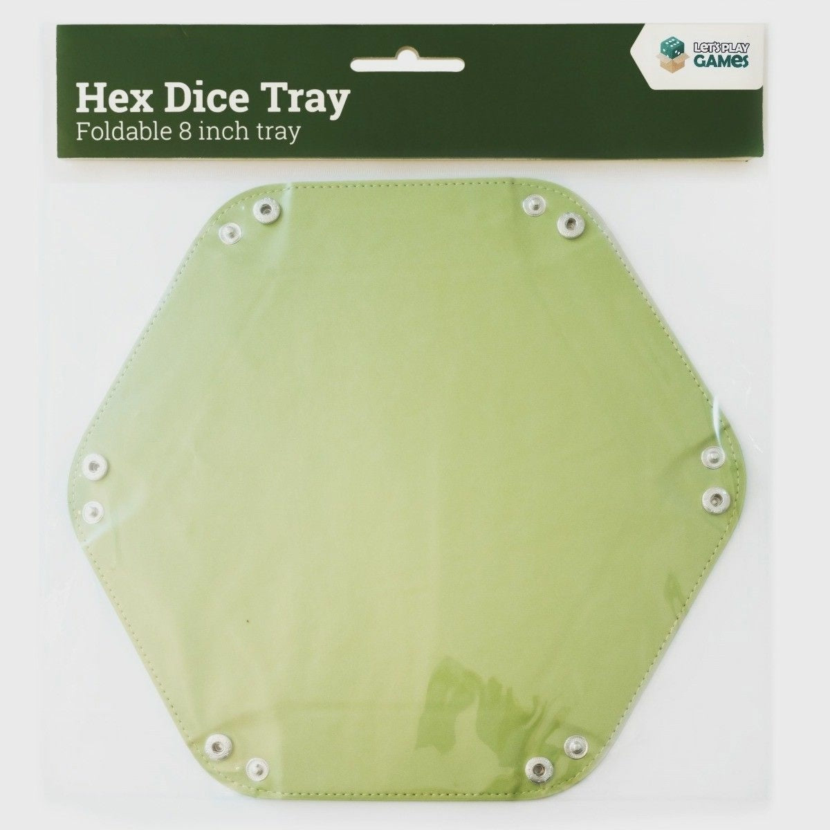 HEX 8 INCH DICE TRAY - GREEN