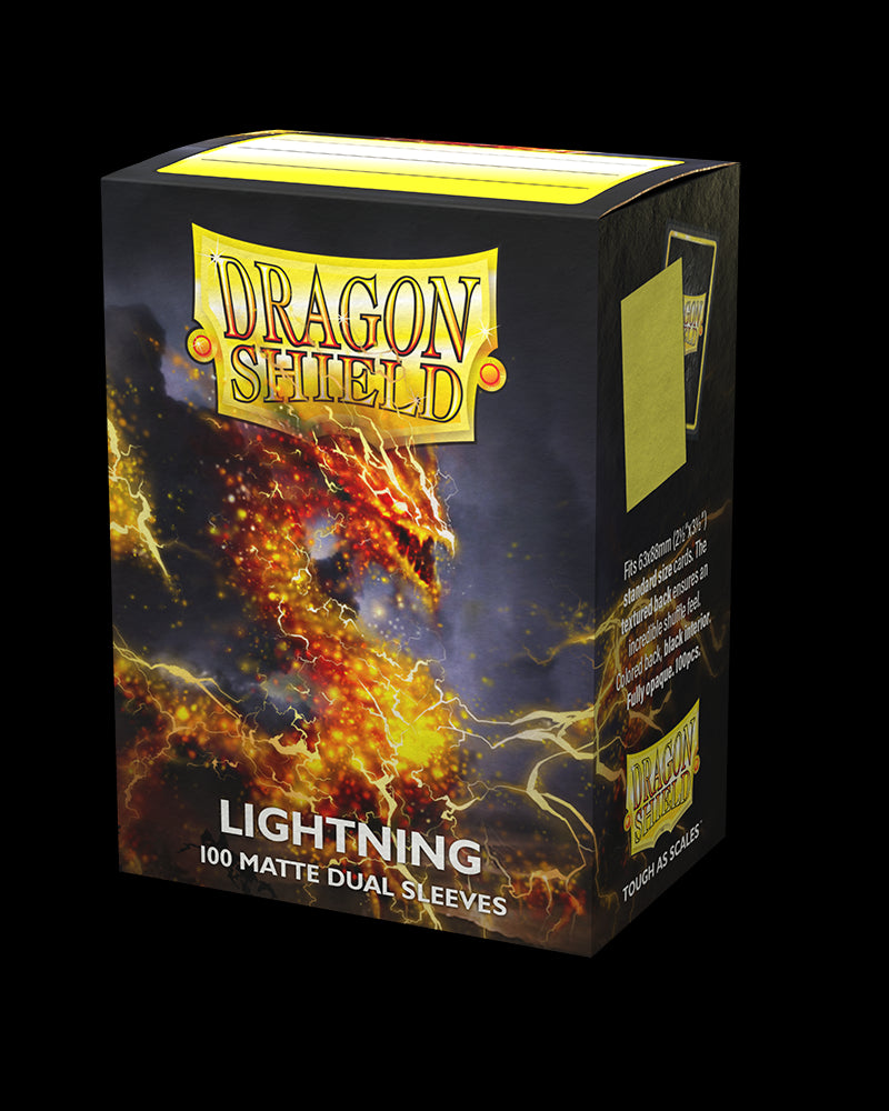 DRAGON SHIELD 100 MATTE DUAL SLEEVES - LIGHTNING