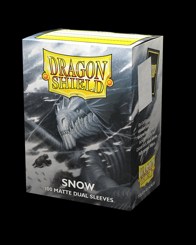 DRAGON SHIELD 100 MATTE DUAL SLEEVES - SNOW