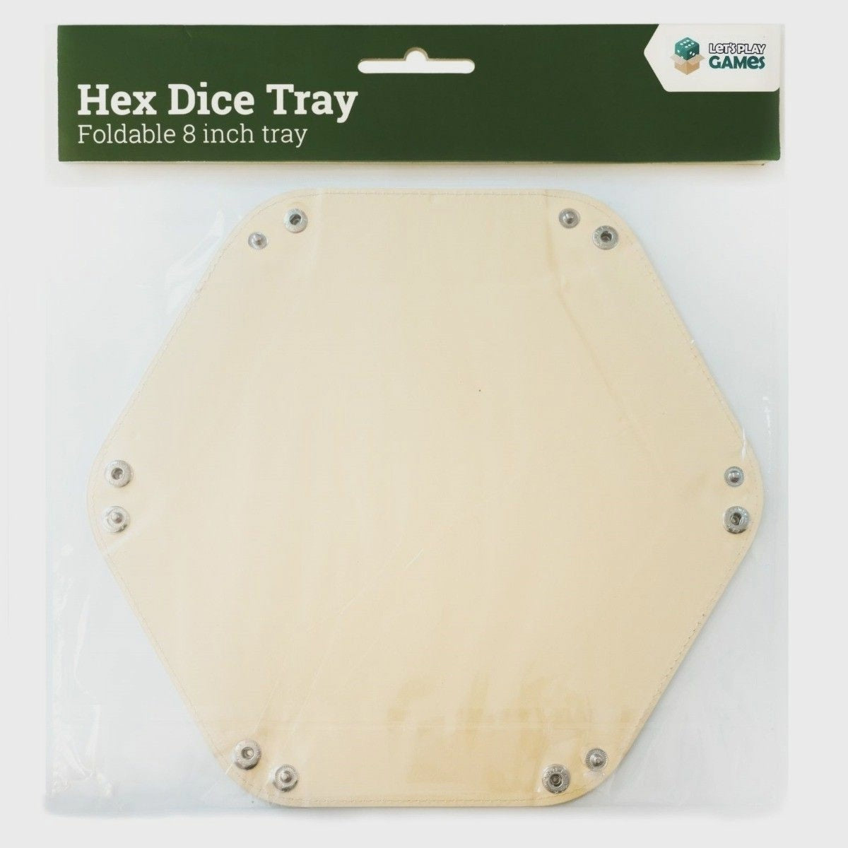 HEX 8 INCH DICE TRAY - YELLOW