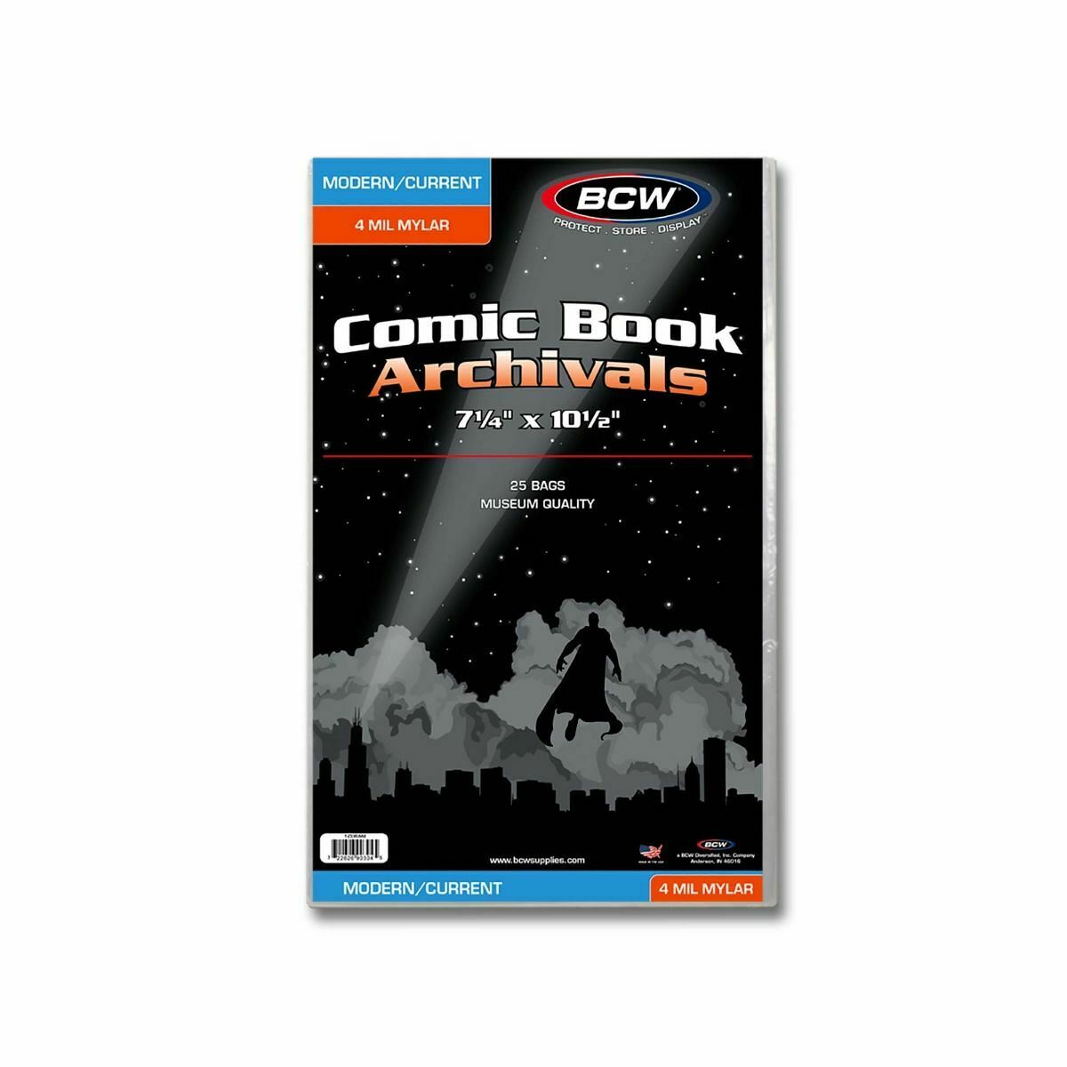 BCW CURRENT MYLAR BAGS (4 MIL) - 25 bags