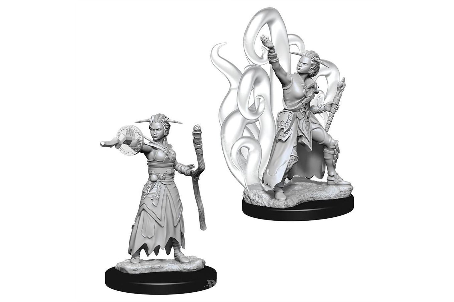 DUNGEONS & DRAGONS NOLZUR'S MARVELOUS UNPAINTED MINI: HUMAN WARLOCK (FEMALE)