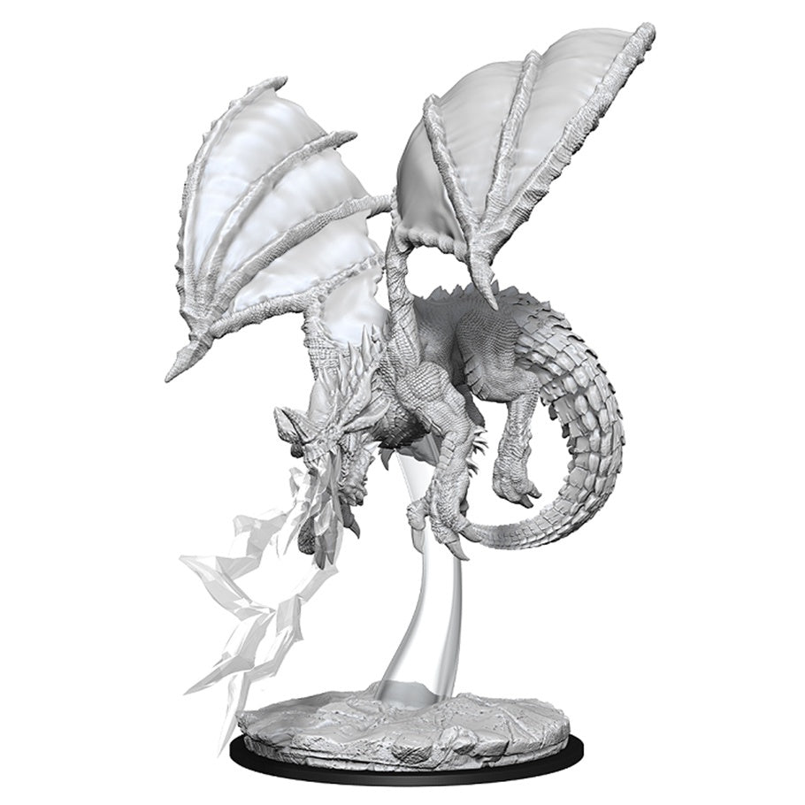 DUNGEONS & DRAGONS NOLZUR'S MARVELOUS UNPAINTED MINI: YOUNG BLUE DRAGON