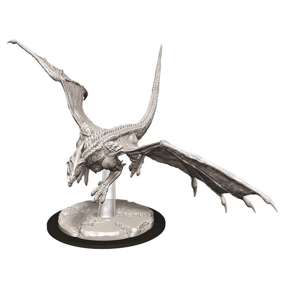 DUNGEONS & DRAGONS NOLZUR'S MARVELOUS UNPAINTED MINI: YOUNG WHITE DRAGON