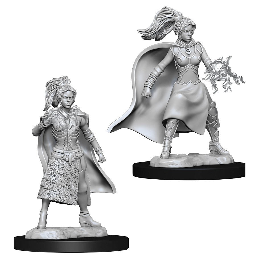 DUNGEONS & DRAGONS NOLZUR'S MARVELOUS UNPAINTED MINI: HUMAN SORCERER (FEMALE)