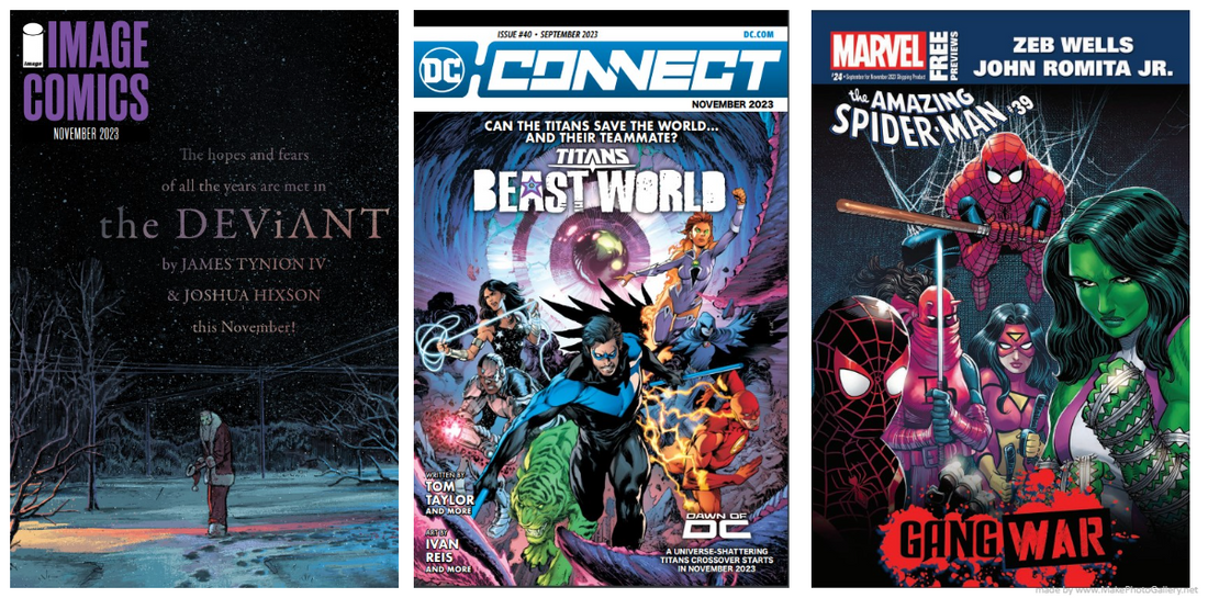 NOVEMBER 2023 COMIC PREORDER CATALOGUES