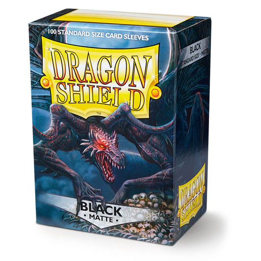 DRAGON SHIELD MATTE 100 SLEEVES - BLACK