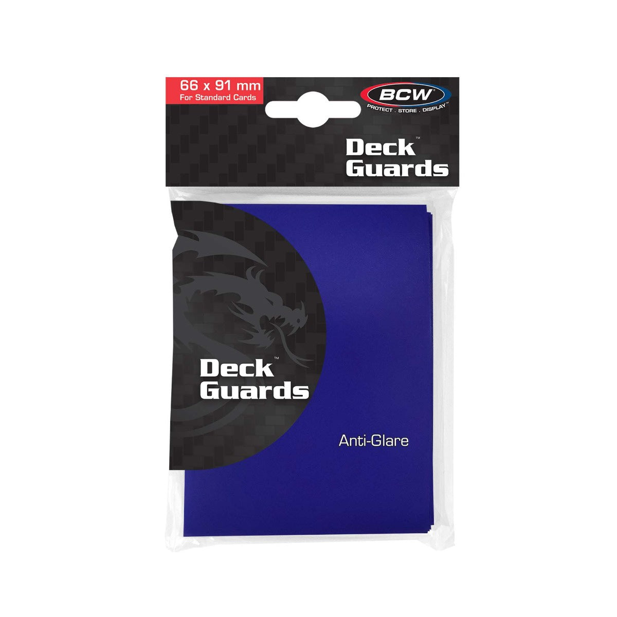 BCW DECK GUARDS (50) : BLUE STANDARD SLEEVES”