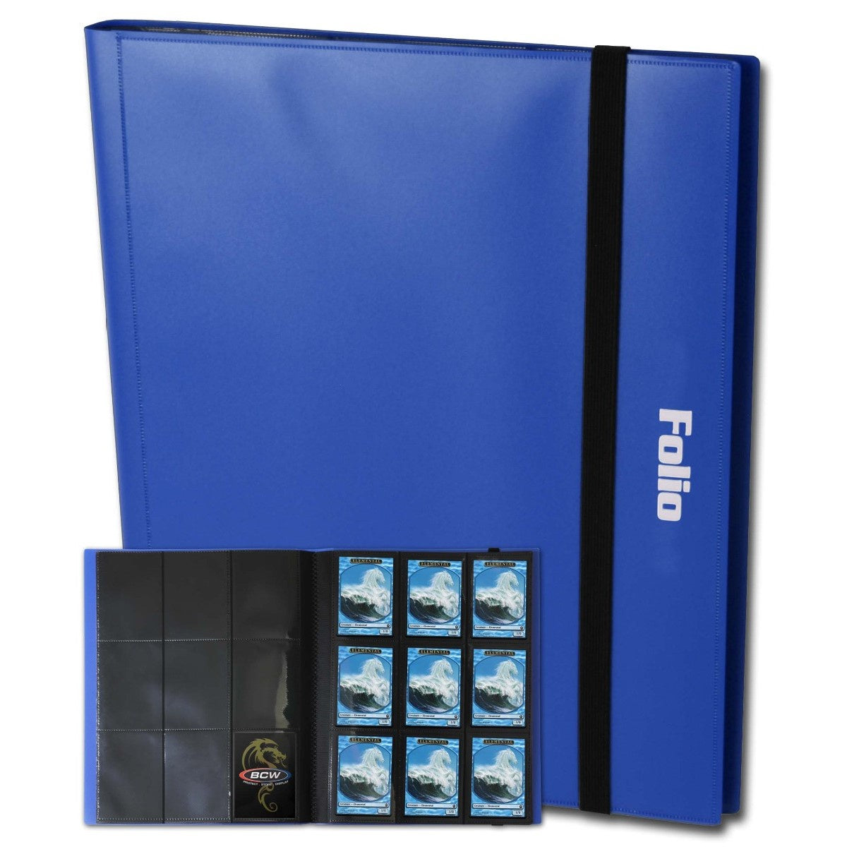 BCW PRO-FOLIO 9 POCKET BINDER - BLUE
