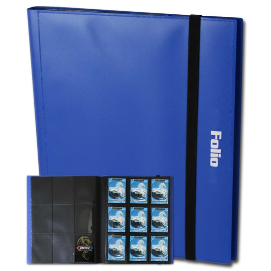 BCW PRO-FOLIO 9 POCKET BINDER - BLUE