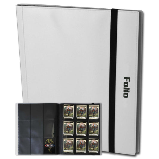BCW PRO-FOLIO 9 POCKET BINDER - WHITE