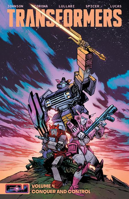 TRANSFORMERS VOLUME 04 CONQUER AND CONTROL DM VARIANT DANIEL WARREN JOHNSON & MIKE SPICER SWORD COVER