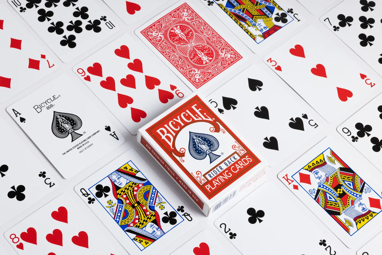 BICYCLE RIDER BACK PLAYING CARDS - RED