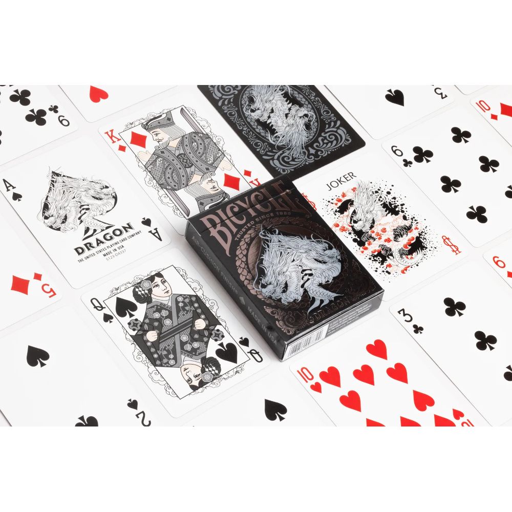 BICYCLE BLACK DRAGON PLAYING CARDS