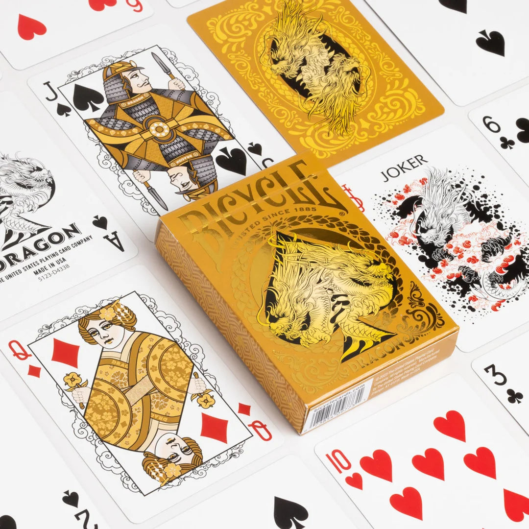 BICYCLE GOLD DRAGON PLAYING CARDS